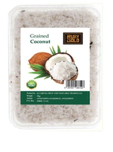 Grained coconut